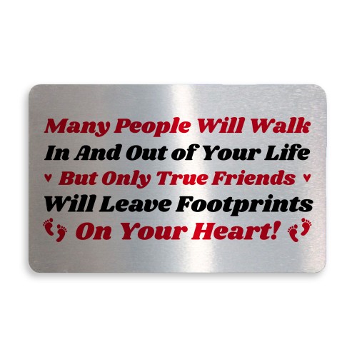 Thank You Gift For Best Friend Metal Wallet Insert Birthday Xmas