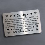 Personalised Christmas Gift For Dad Novelty Metal Wallet Card