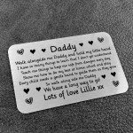Personalised Christmas Gift For Dad Novelty Metal Wallet Card
