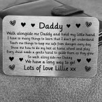 Personalised Christmas Gift For Dad Novelty Metal Wallet Card