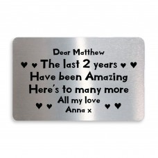 Personalised 2nd Anniversary 2 Year Anniversary Gifts Boyfriend