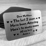 Personalised 2nd Anniversary 2 Year Anniversary Gifts Boyfriend