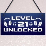 21st Birthday Gifts For Gamer Funny Gaming Sign For Games Room