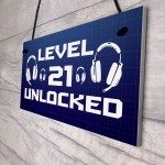 21st Birthday Gifts For Gamer Funny Gaming Sign For Games Room