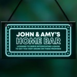 Home Bar Hanging Personalised Decor Sign Novelty Man Cave Sign