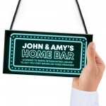 Home Bar Hanging Personalised Decor Sign Novelty Man Cave Sign