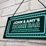 Home Bar Hanging Personalised Decor Sign Novelty Man Cave Sign