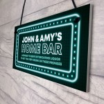 Home Bar Hanging Personalised Decor Sign Novelty Man Cave Sign