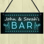 Home Pub Bar Personalised Sign Plaque For Man Cave Garden Bar