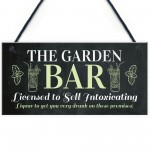 Novelty Garden Bar Hanging Decor Sign For Home Bar Garden Shed