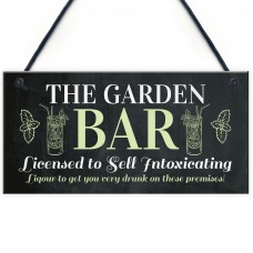 Novelty Garden Bar Hanging Decor Sign For Home Bar Garden Shed