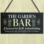 Novelty Garden Bar Hanging Decor Sign For Home Bar Garden Shed