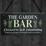 Novelty Garden Bar Hanging Decor Sign For Home Bar Garden Shed