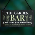 Novelty Garden Bar Hanging Decor Sign For Home Bar Garden Shed