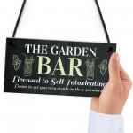 Novelty Garden Bar Hanging Decor Sign For Home Bar Garden Shed