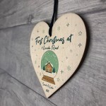 First Christmas New Home Wood Bauble Personalised Tree Decor