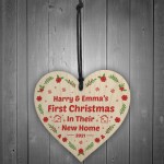 First Christmas Tree Decoration For New Home Wood Bauble