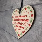 First Christmas Tree Decoration For New Home Wood Bauble