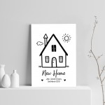 New Home Print Gift For Couple Personalised Home Gift