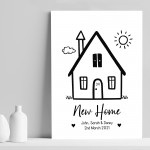 New Home Print Gift For Couple Personalised Home Gift