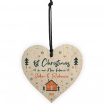New Home Bauble 1st Christmas Tree Decoration Wood Personalised