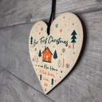 1st Christmas New Home Tree Decoration Personalised Wood Bauble