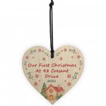 1st Christmas Bauble New Home Gift Personalised Tree Decoration