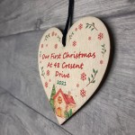 1st Christmas Bauble New Home Gift Personalised Tree Decoration
