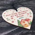 1st Christmas Bauble New Home Gift Personalised Tree Decoration