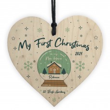 My First 1st Christmas In My New Home Bauble Personalised Xmas