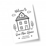 Welcome To Our New Home Print Personalised New Home Gift