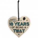 Funny 18th Birthday Heart Rude Birthday Gift For Son Brother