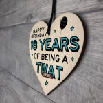 Funny 18th Birthday Heart Rude Birthday Gift For Son Brother