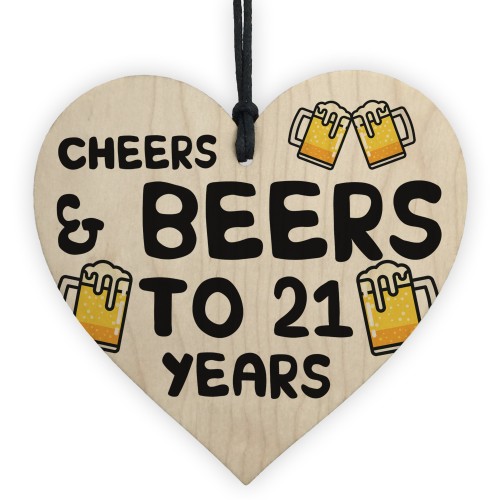 21st Birthday Cheers And Beers Funny Birthday Gift For Son