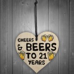 21st Birthday Cheers And Beers Funny Birthday Gift For Son