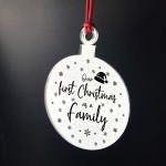 1st Christmas As A Family Engraved Tree Decoration Babys 1st Xma