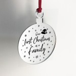 1st Christmas As A Family Engraved Tree Decoration Babys 1st Xma