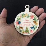 Happy 1st Christmas In Your New Home Bauble Hanging Decoration