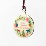 Happy 1st Christmas In Your New Home Bauble Hanging Decoration