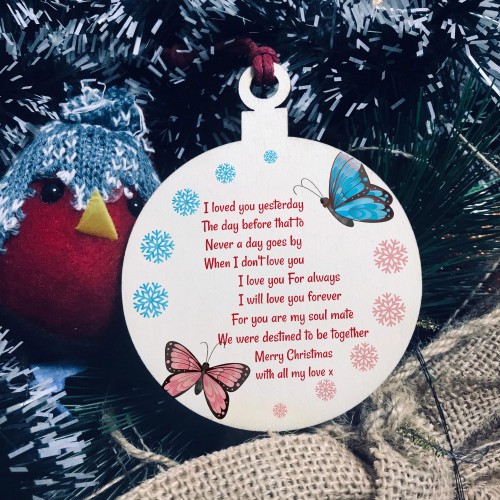 Christmas Gift For Boyfriend Girlfriend Husband Wife Bauble