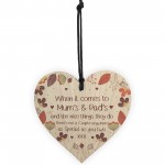 Gift For Mum And Dad Wooden Heart Gift For Birthday Christmas