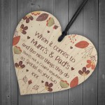Gift For Mum And Dad Wooden Heart Gift For Birthday Christmas