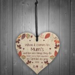 Gift For Mum Wooden Heart Birthday Christmas Mum Gift