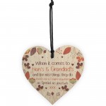 Nan And Grandad Gift For Birthday Christmas Wooden Heart