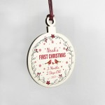 Babys 1st Christmas Bauble Personalised Daughter Son Gift