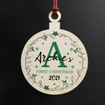 Baby 1st First Christmas Bauble Personalised Tree Decoration