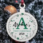 Baby 1st First Christmas Bauble Personalised Tree Decoration