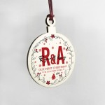 Personalised Initial First Christmas First Home Bauble Keepsake