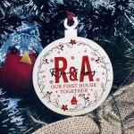 Personalised Initial First Christmas New House Together Bauble