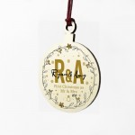Personalised Initial First Christmas As Mr & Mrs Bauble Decor